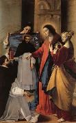 MAINO, Fray Juan Bautista The Virgin,with St.Mary Magdalen and St.Catherine,Appears to a Dominican Monk in Seriano oil painting reproduction